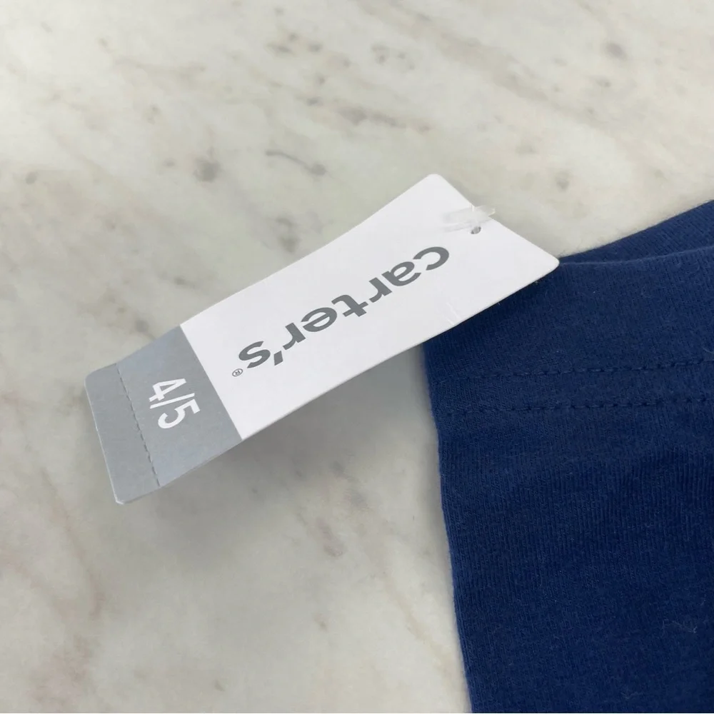 Carter's Navy Leggings with Rainbow and Cloud Accents